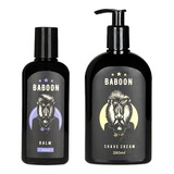 Kit Baboon Shave Cream Profissional Balm De Barba 140ml